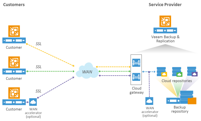 Fig 3.1 Cloud Connect Backup Overview
