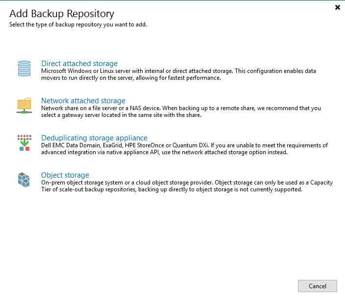 veeam backup repository