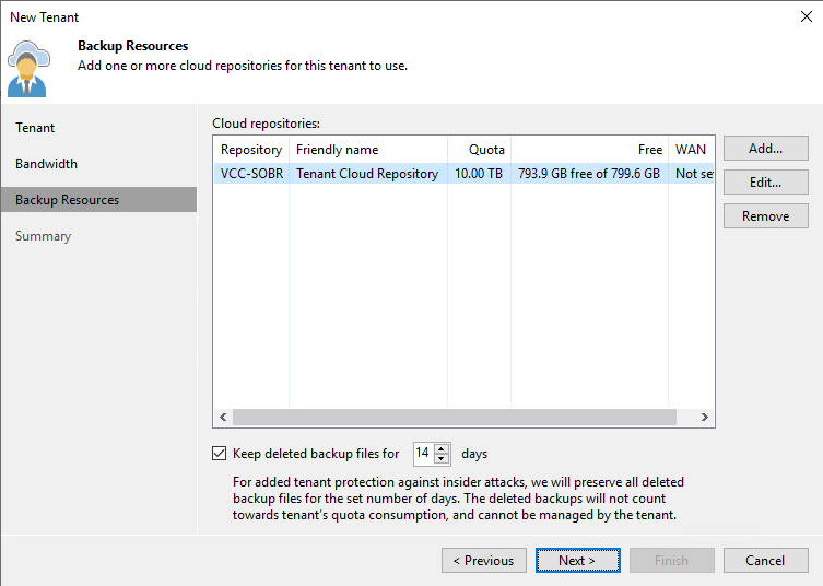 Enable IP for a tenant in Cloud Connect