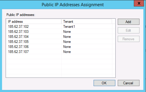 Public IP pre-loaded in Veeam Cloud Connect