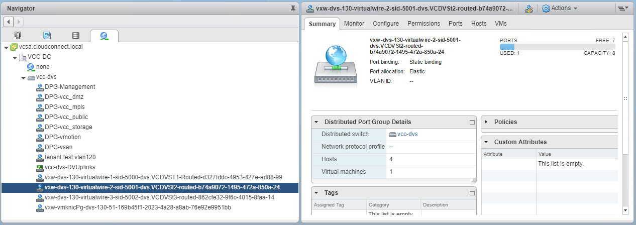 NSX virtual wires