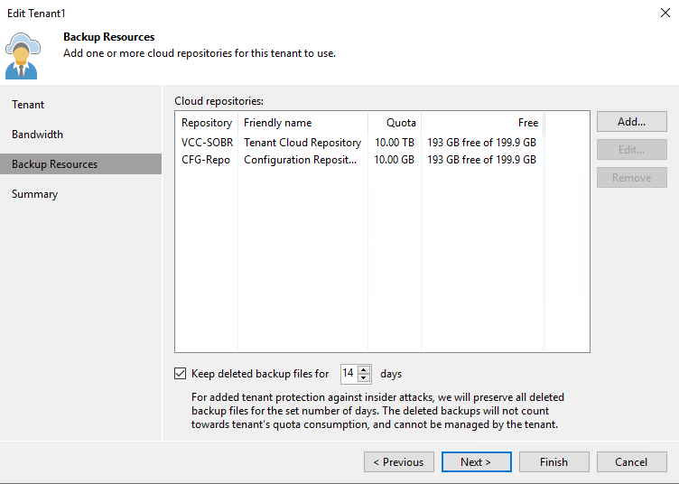 Both SOBR and simple repositories are used for this tenant