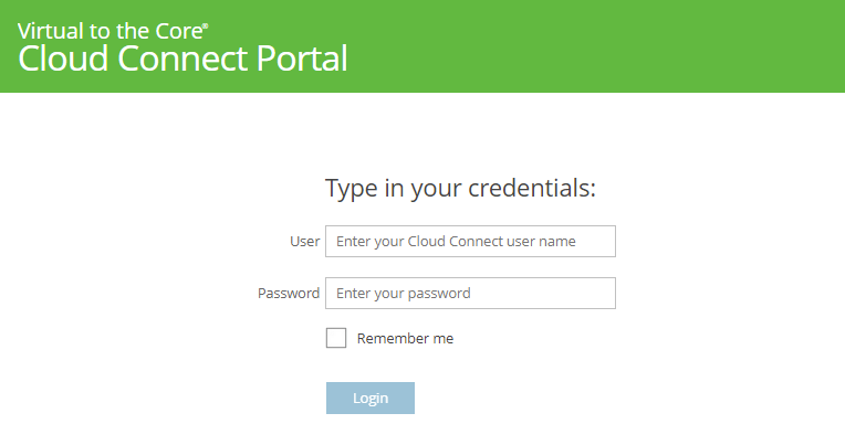 Personalized company name in Veeam Cloud Connect Portal